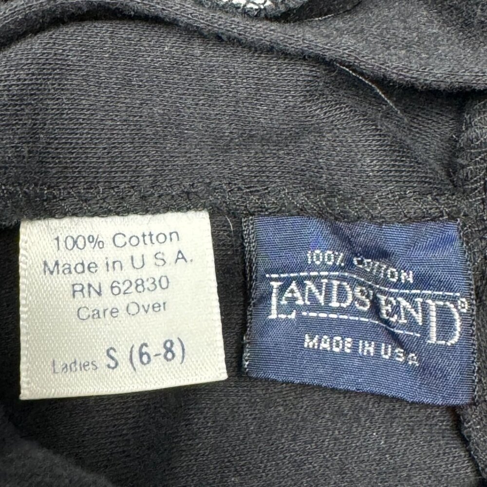 Lands End Women’s S Black Halter V-Neck Button-Up Midi A-Line Dress - Picture 9 of 10